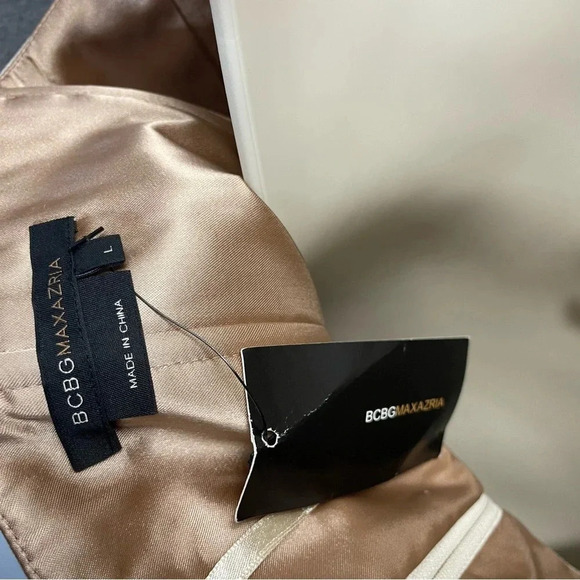 BCBGMaxAzria Tulle Sequin Holiday Party Strapless Dress - Picture 11 of 11